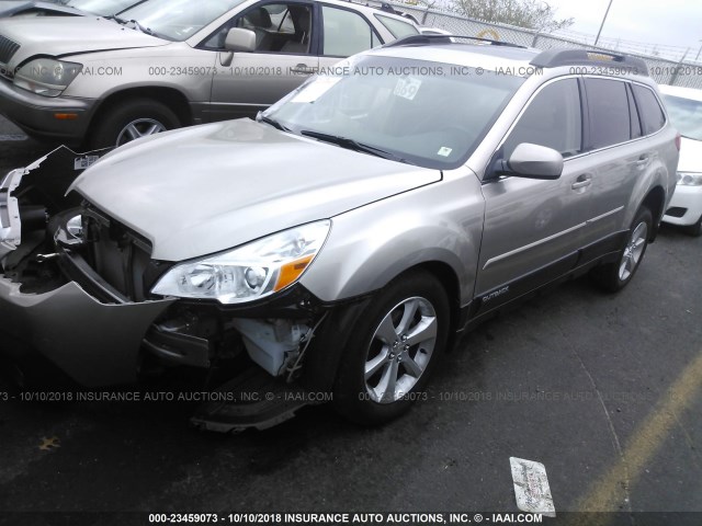 4S4BRBMC6E3321458 - 2014 SUBARU OUTBACK 2.5I LIMITED BEIGE photo 2