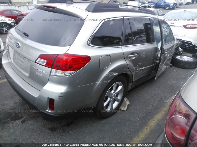 4S4BRBMC6E3321458 - 2014 SUBARU OUTBACK 2.5I LIMITED BEIGE photo 4