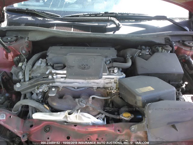 4T1BF1FK7DU651027 - 2013 TOYOTA CAMRY L/SE/LE/XLE 勃艮第红 照片 10