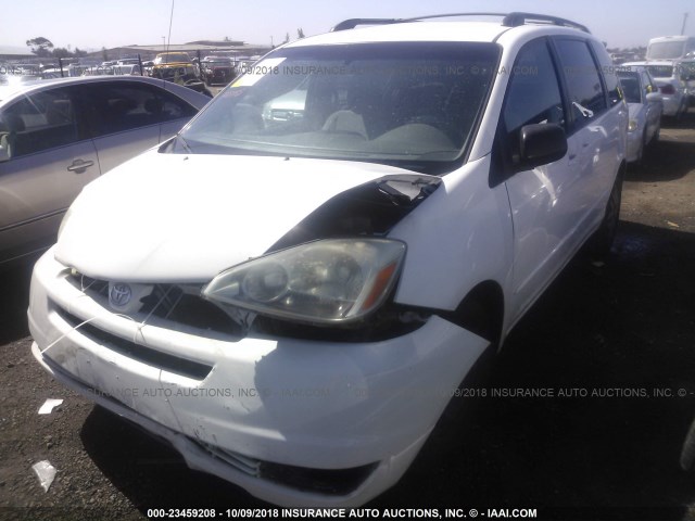 5TDZA23C35S381241 - 2005 TOYOTA SIENNA CE/LE WHITE photo 2