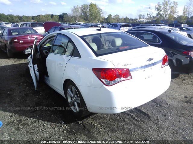 1G1PE5SB8E7401427 - 2014 CHEVROLET CRUZE LT WHITE photo 3