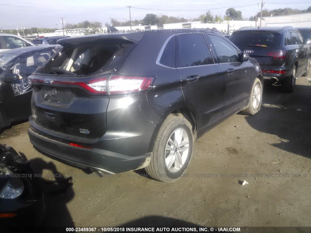 2FMTK4J99FBC36256 - 2015 FORD EDGE BLACK photo 4