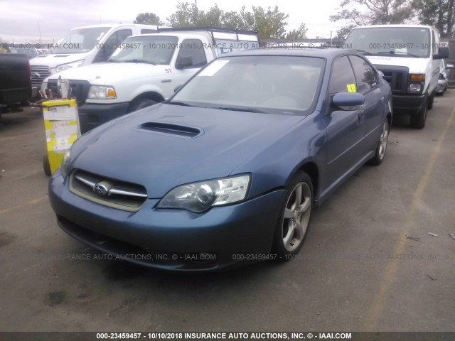 4S3BL676854203828 - 2005 SUBARU LEGACY GT LIMITED BLUE photo 2