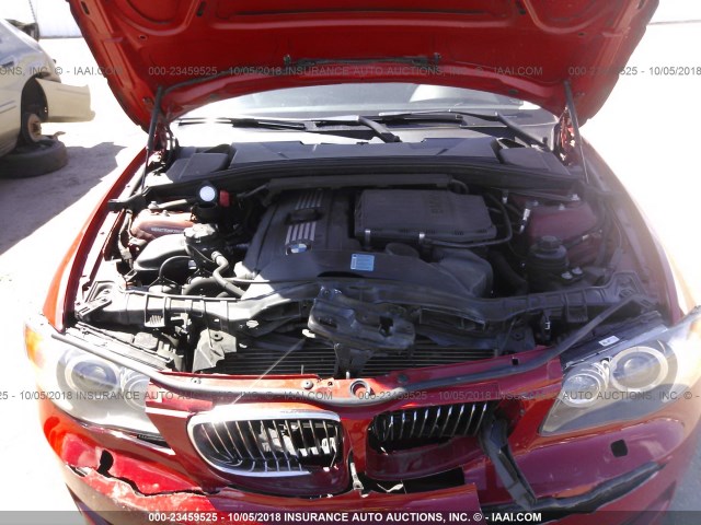 WBAUC73529VF25893 - 2009 BMW 135 I RED photo 10