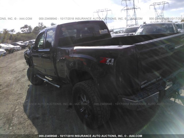 1GTEK29079Z150792 - 2009 GMC SIERRA K1500 SLE MAROON photo 3