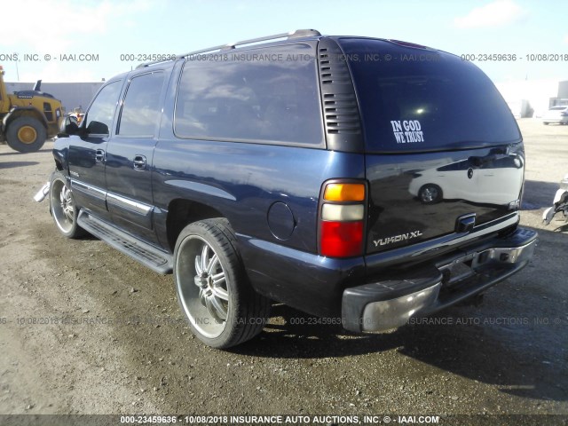 3GKEC16Z15G149419 - 2005 GMC YUKON XL C1500 BLUE photo 3