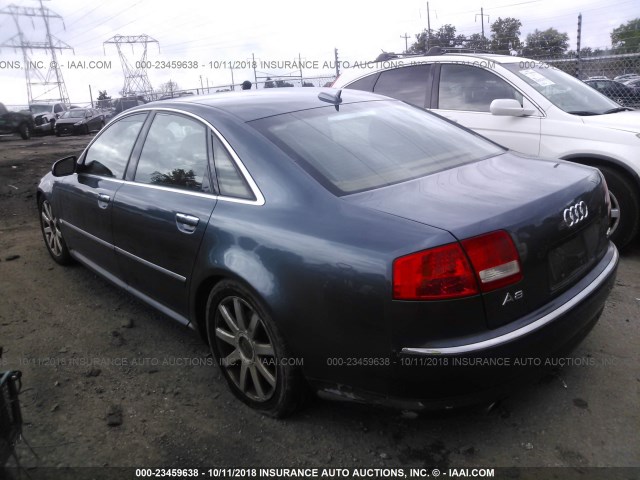 WAULL44E95N011698 - 2005 AUDI A8 4.2 QUATTRO GRAY photo 3