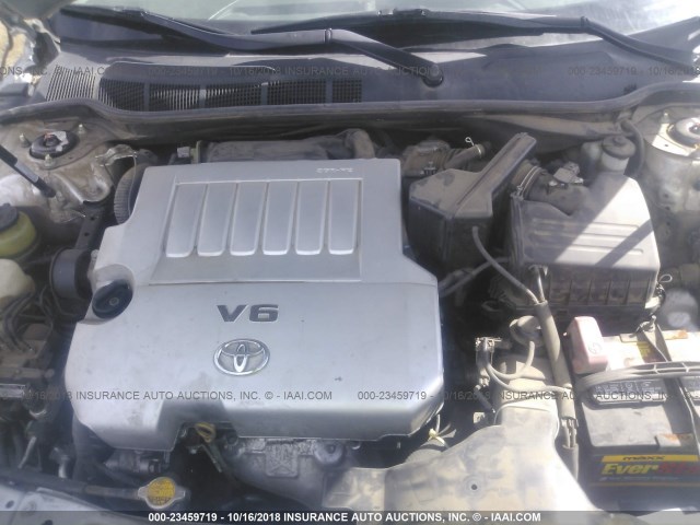 4T1BK46K88U572890 - 2008 TOYOTA CAMRY LE/XLE/SE SILVER photo 10