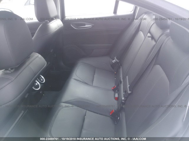 ZARFAEDNXH7551958 - 2017 ALFA ROMEO GIULIA Q4 WHITE photo 8