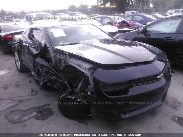 2G1FB1E36F9211627 - 2015 CHEVROLET CAMARO LS BLACK photo 1