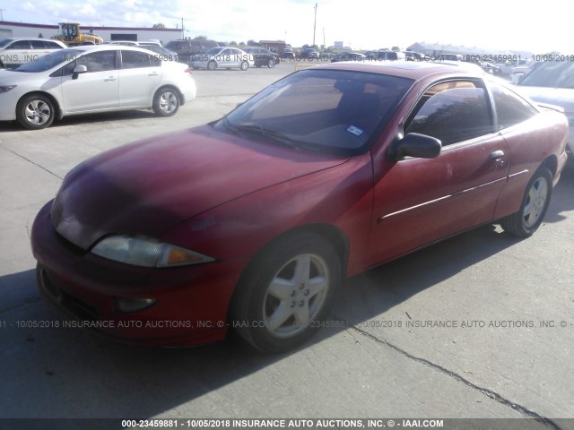 1G1JC1247W7118508 - 1998 CHEVROLET CAVALIER RS RED photo 2