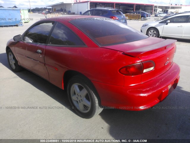 1G1JC1247W7118508 - 1998 CHEVROLET CAVALIER RS RED photo 3