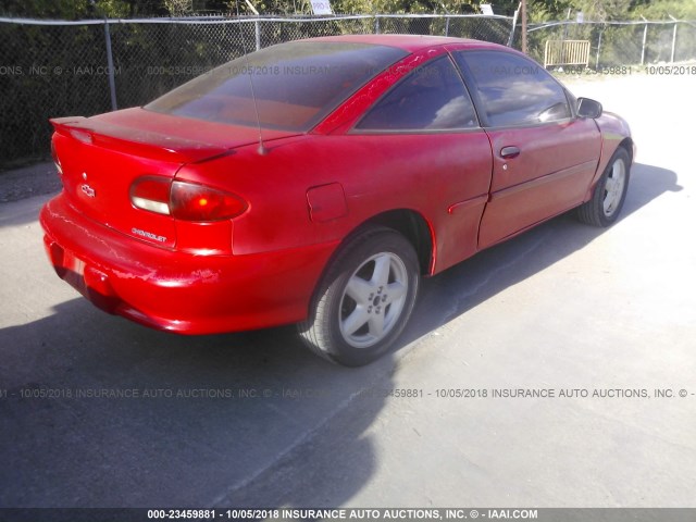 1G1JC1247W7118508 - 1998 CHEVROLET CAVALIER RS RED photo 4