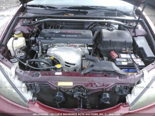 4T1BE32K45U075371 - 2005 TOYOTA CAMRY LE/XLE/SE 红色 照片 10