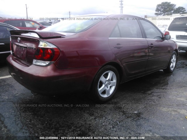4T1BE32K45U075371 - 2005 TOYOTA CAMRY LE/XLE/SE 红色 照片 4