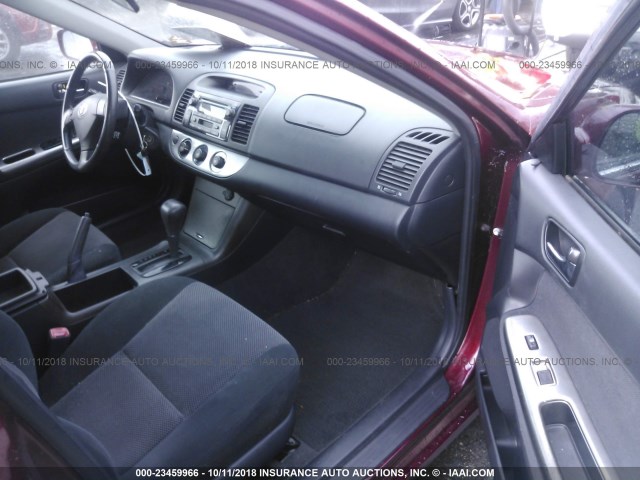 4T1BE32K45U075371 - 2005 TOYOTA CAMRY LE/XLE/SE 红色 照片 5