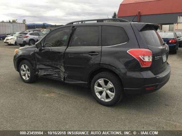 JF2SJAHC1EH557861 - 2014 SUBARU FORESTER 2.5I LIMITED GRAY photo 3