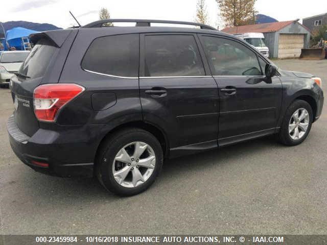 JF2SJAHC1EH557861 - 2014 SUBARU FORESTER 2.5I LIMITED GRAY photo 4