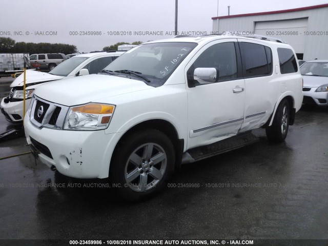 5N1BA0NC0AN602115 - 2010 NISSAN ARMADA SE/TITANIUM/PLATINUM WHITE photo 2