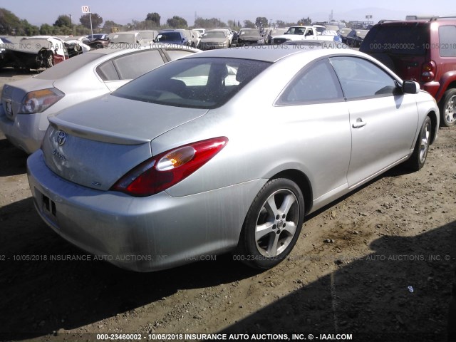 4T1CE38P05U967530 - 2005 TOYOTA CAMRY SOLARA SE/SLE Gümüş foto 4