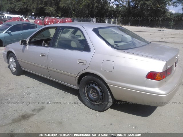 4T1BG22K1YU663561 - 2000 TOYOTA CAMRY CE/LE/XLE 金色 照片 3