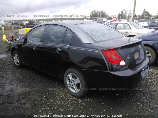 1G8AG52FX3Z109414 - 2003 SATURN ION LEVEL 1 BLACK photo 3