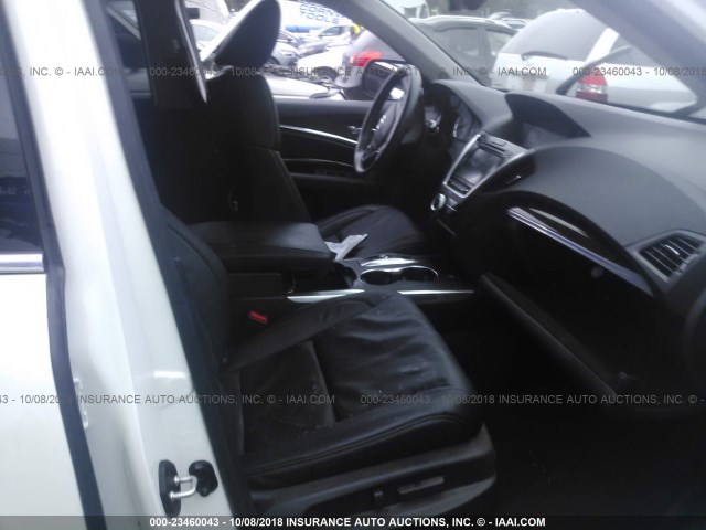 5FRYD4H5XHB034182 - 2017 ACURA MDX TECHNOLOGY WHITE photo 5