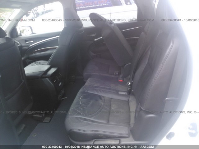 5FRYD4H5XHB034182 - 2017 ACURA MDX TECHNOLOGY WHITE photo 8
