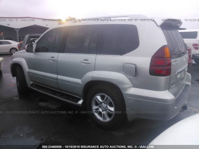 JTJBT20X830023505 - 2003 LEXUS GX 470 SILVER photo 3