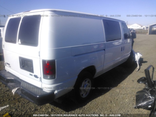 1FTNE1EL3CDA97997 - 2012 FORD ECONOLINE E150 VAN WHITE photo 4