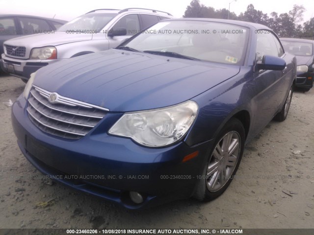 1C3LC65M78N300818 - 2008 CHRYSLER SEBRING LIMITED BLUE photo 2