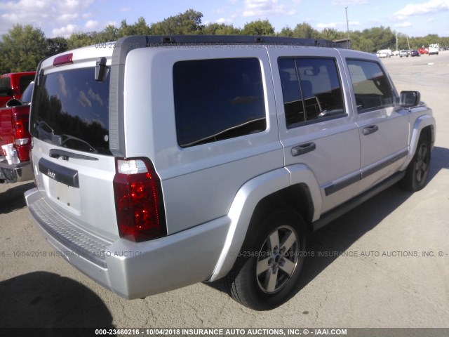 1J8HG48N56C104327 - 2006 JEEP COMMANDER 银色 照片 4