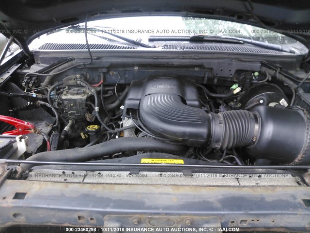 1FTRF18W4XNA15764 - 1999 FORD F150 Көк фото 10