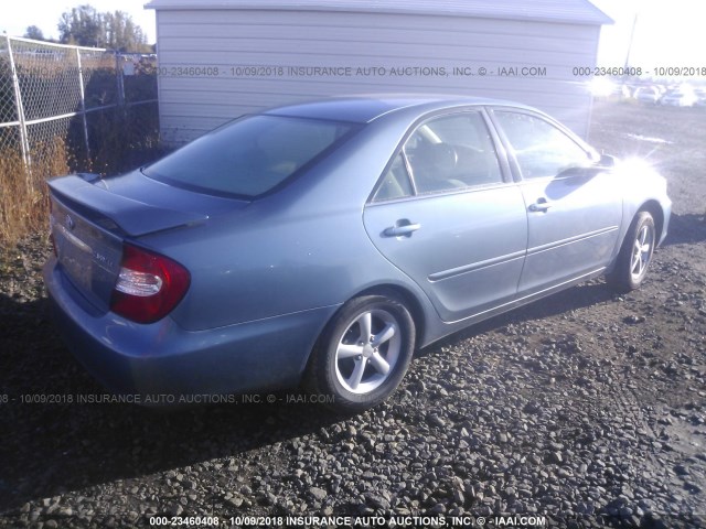 JTDBE32K130142386 - 2003 TOYOTA CAMRY LE/XLE Теңіз көгі фото 4