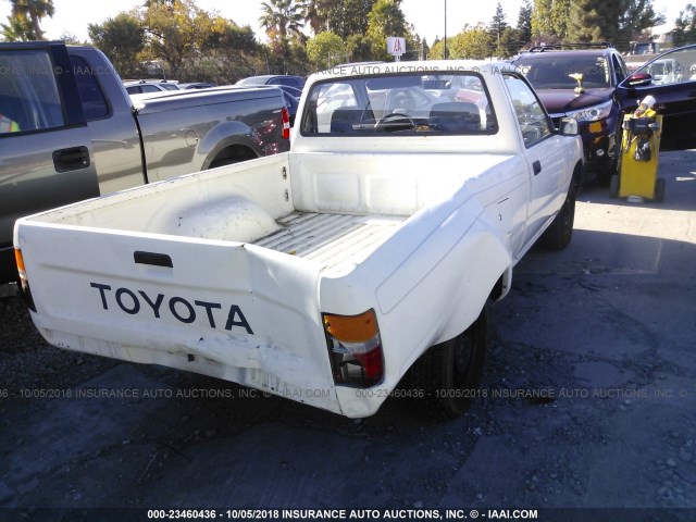 JT4RN81A6L0038514 - 1990 TOYOTA PICKUP 1/2 TON SHORT WHEELBASE WHITE photo 4