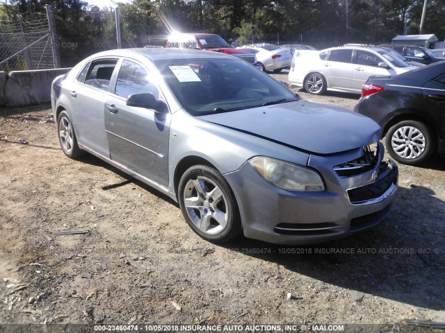 1G1ZH57B18F220950 - 2008 CHEVROLET MALIBU 1LT GRAY photo 1