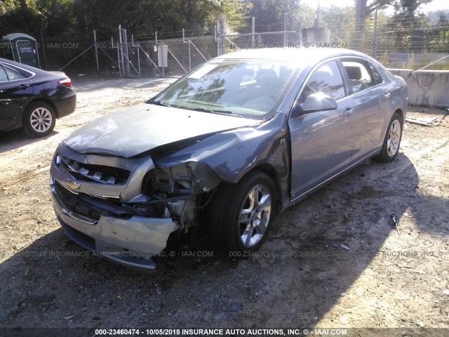 1G1ZH57B18F220950 - 2008 CHEVROLET MALIBU 1LT GRAY photo 2