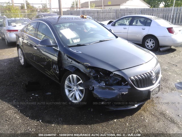 2G4GN5EX0E9173142 - 2014 BUICK REGAL PREMIUM BLACK photo 1