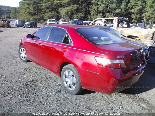 4T1BE46K27U165685 - 2007 TOYOTA CAMRY NEW GENERAT CE/LE/XLE/SE RED photo 3