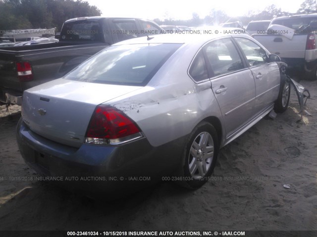 2G1WB5E35E1129277 - 2014 CHEVROLET IMPALA LIMITED LT SILVER photo 4