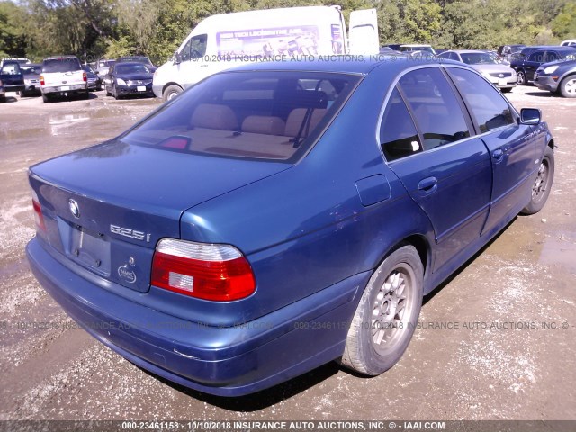 WBADT434X1GF58803 - 2001 BMW 525 I AUTOMATIC BLUE photo 4