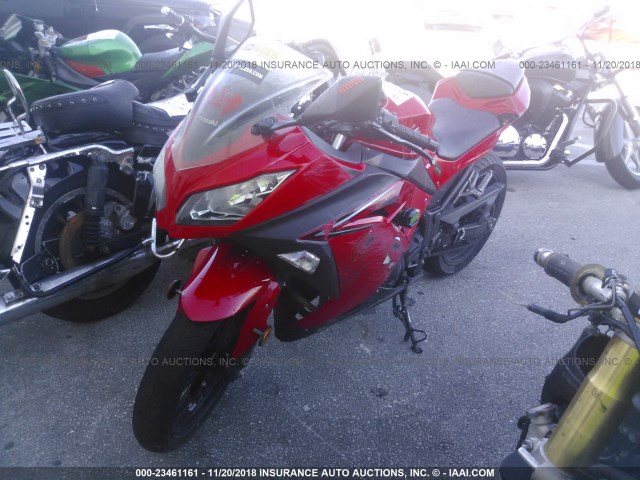 JKAEX8A12GDA26641 - 2016 KAWASAKI EX300 A RED photo 1