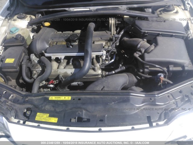 YV1TS592051407014 - 2005 VOLVO S80 2.5T WHITE photo 10