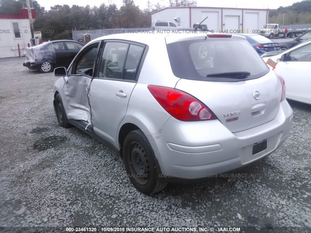 3N1BC1CP7BL416229 - 2011 NISSAN VERSA S/SL SILVER photo 3