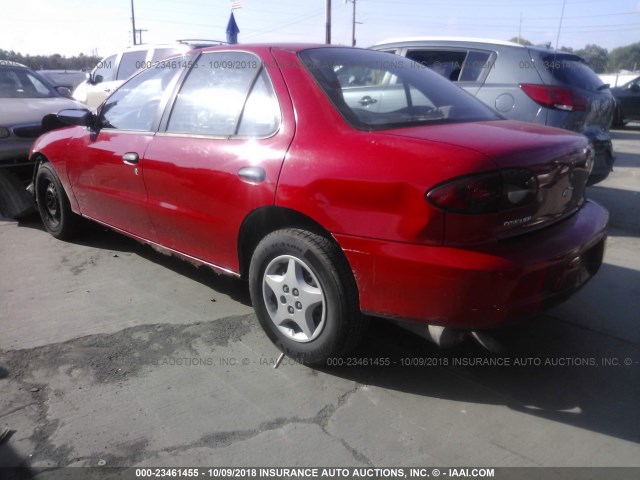 1G1JC524917184638 - 2001 CHEVROLET CAVALIER CNG RED photo 3