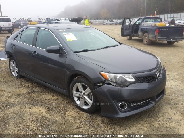 4T1BF1FK4CU078988 - 2012 TOYOTA CAMRY SE/LE/XLE GRAY photo 1