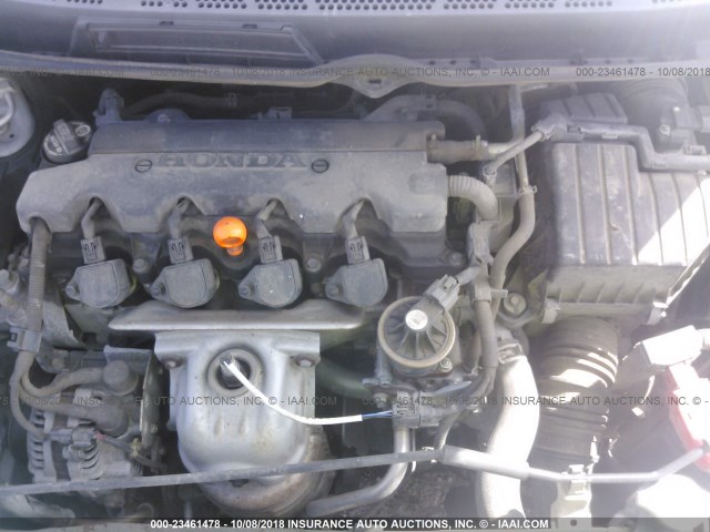 2HGFG12627H501752 - 2007 HONDA CIVIC LX 银色 照片 10