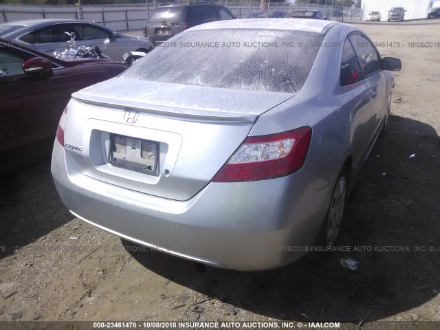 2HGFG12627H501752 - 2007 HONDA CIVIC LX 银色 照片 4