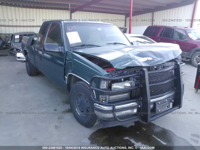 1GTEC19M4TE506348 - 1996 GMC SIERRA C1500 GREEN photo 1