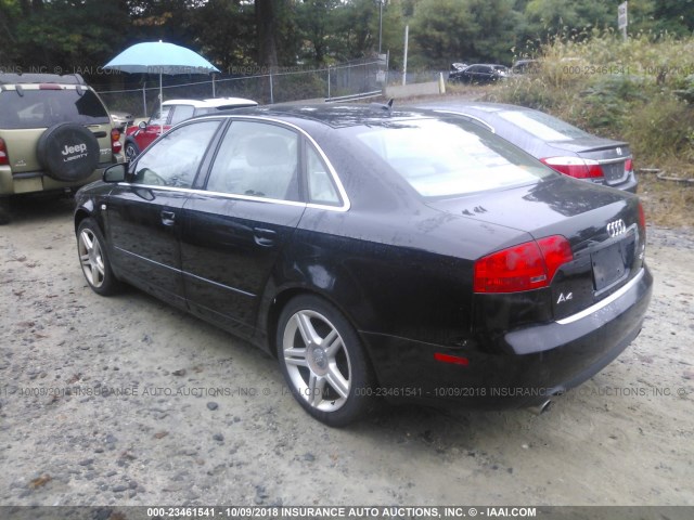 WAUDF78E36A152654 - 2006 AUDI A4 2.0T QUATTRO BLACK photo 3